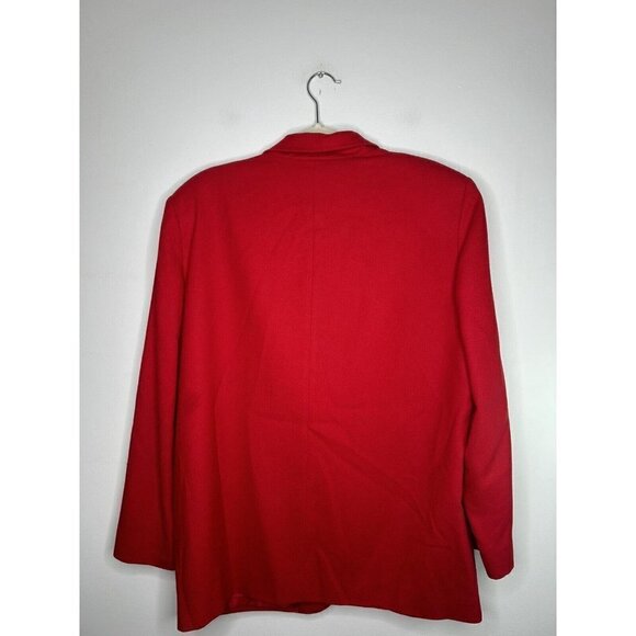 Vintage Pendleton Knockabouts Blazer Jacket Womens Red 100% Virgin Wool - Picture 7 of 10